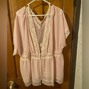 Rue 21 blouse. Never worn! Would be perfect to wear with lingerie or night out.